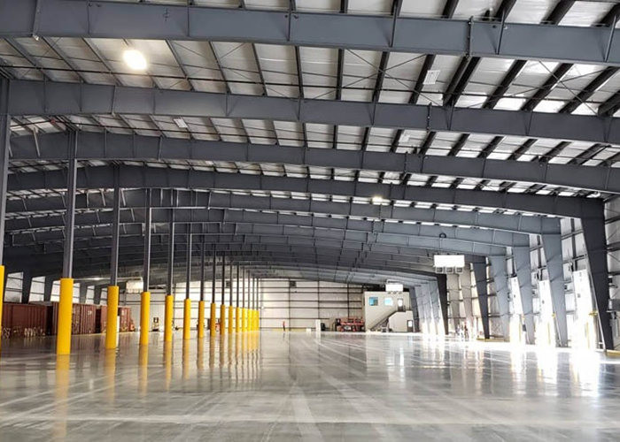 Large Span Light Steel Structure Building Workshop with Crane Beam