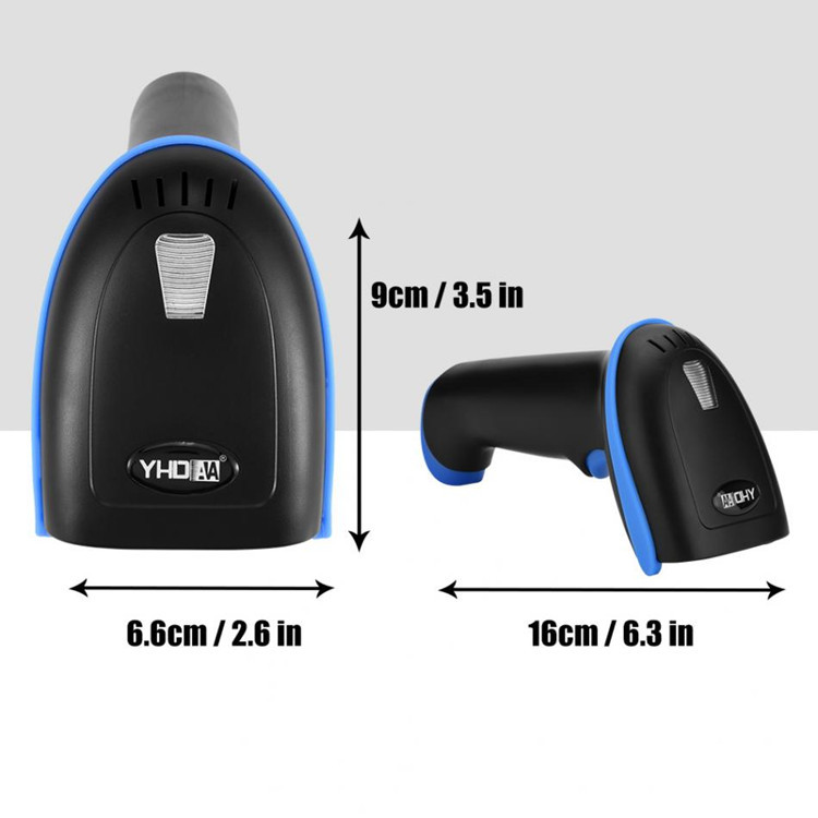 1D Laser Barcode Reader Handheld Wired Barcode Scanner With Stand YHD-5700G