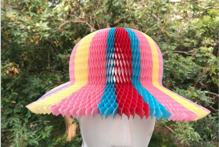 Vase paper hats, sun visor hats, magic vase hats, casual paper hats, travel stalls hot, beach travel caps, Hawaii beach