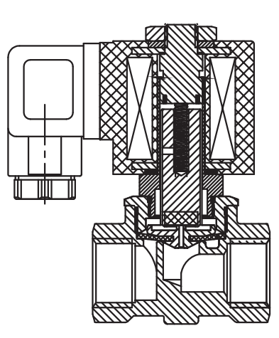 Assisted Lift Diaphragm Brass Solenoid Valve 1/4'' 3/8'' 1/2'' 24V 220V