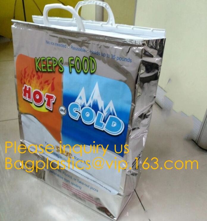 Aluminum Foil Food Use Disposable Cooler Bag Insulated Thermal Bag Organizer Storage Frozen Lunch Bag bagease bagplastic