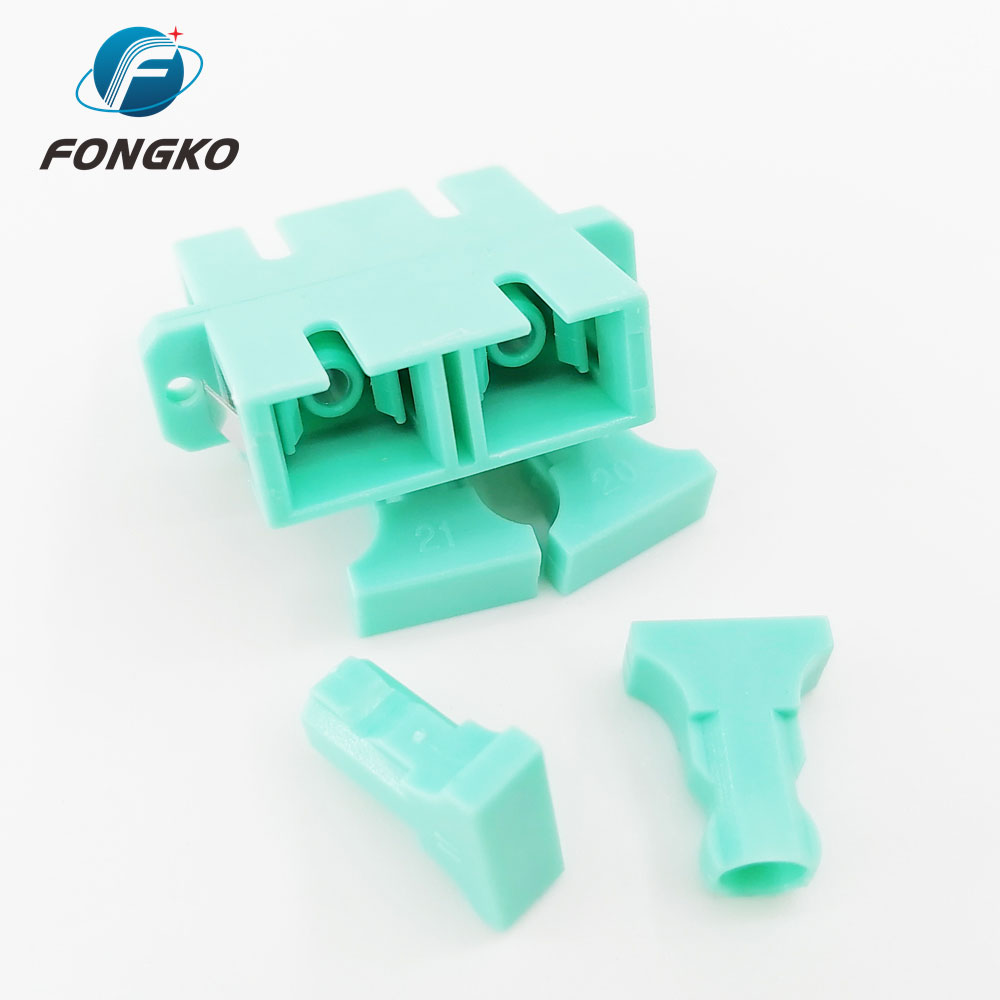 Multimode Duplex DX SC to SC Fiber Optic Adapter With Flange