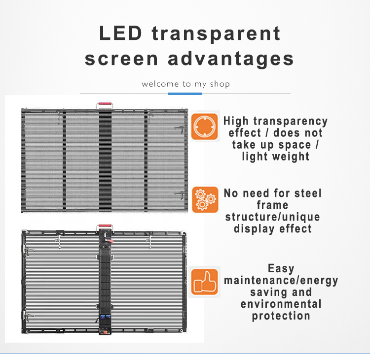 P3.9 - 7.8mm Transparent LED Display Indoor Video Wall Processor