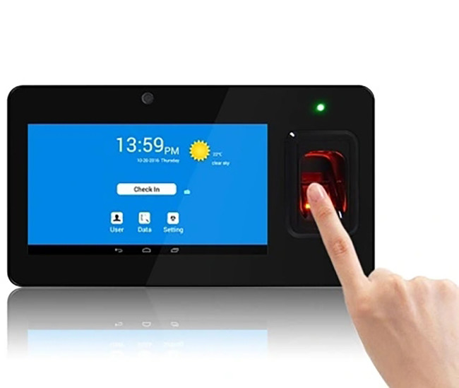4 Core CPU 7-Inch SMS Function Fingerprint Time Attendance System