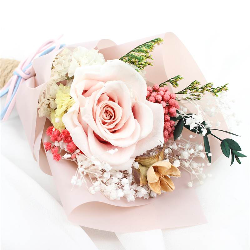 Customized Flower Decoration In Marriage , Preserved Gypsophila Wishing Bottle