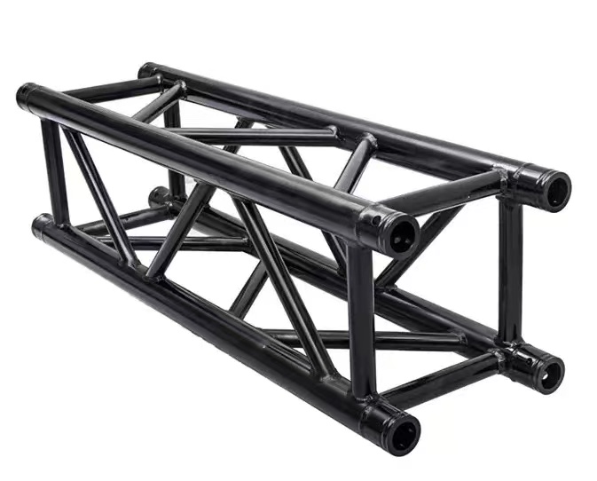 Portable Black Aluminum Spigot Truss Fast Assembly DJ Lighting Truss System For Outdoor Events
