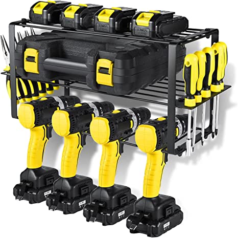 Wall Control Metal Pegboard Power Tools Storage Organizer for Organization and Efficiency