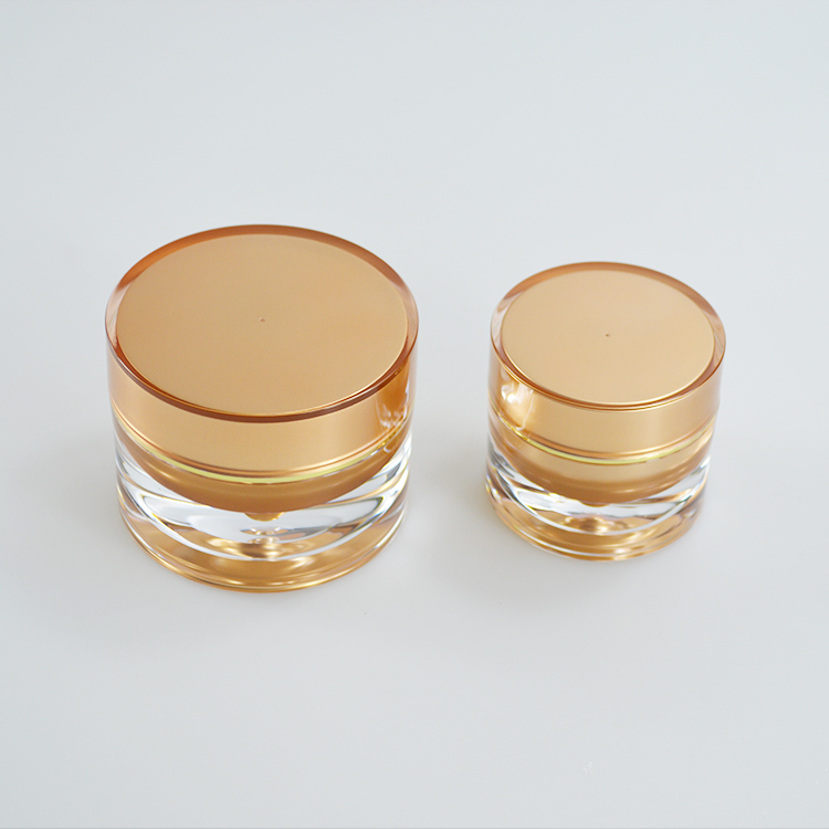Customized Bottle Color Acrylic Cosmetic Container Cream Jar for Unique Shape Luxury