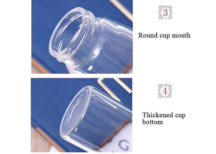 600ml Glass Water Drinking Bottles / Eco Friendly Glass Water Bottles