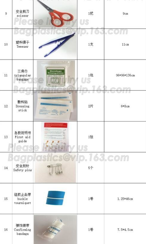Red pu leather waterproof mini eva first aid kit case,first aid box plastic case carrying case,Medical Multi-functional