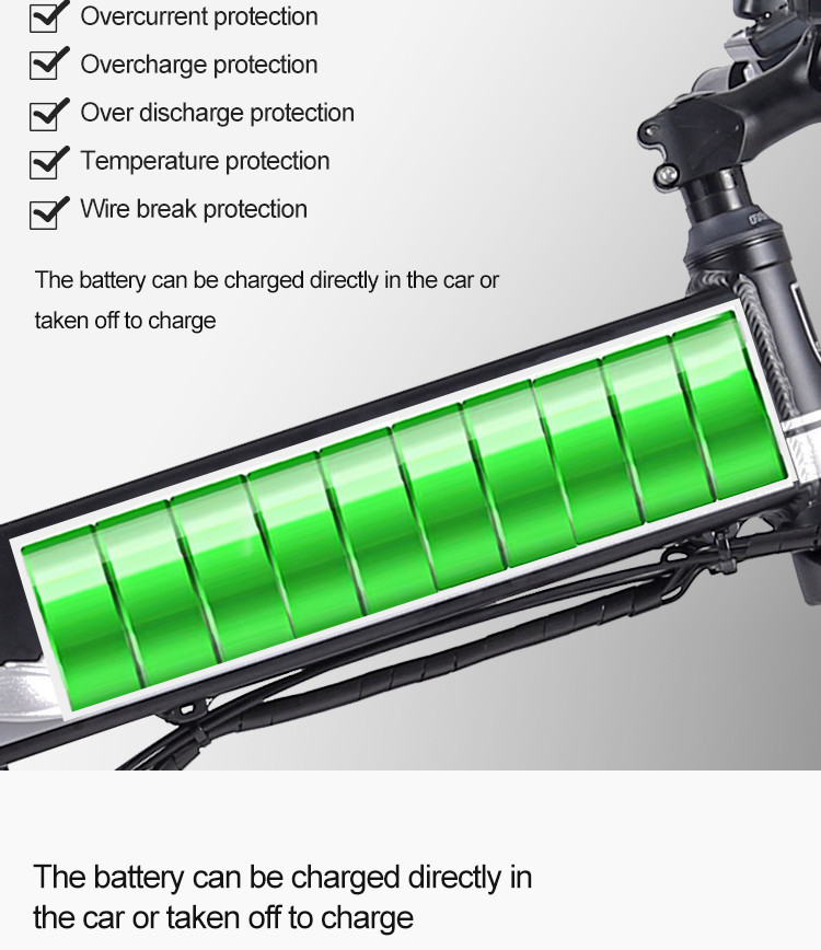 12.8AH Lithium Battery Full Suspension 48V 350W Aluminium Alloy Electric Mountain Bicycle