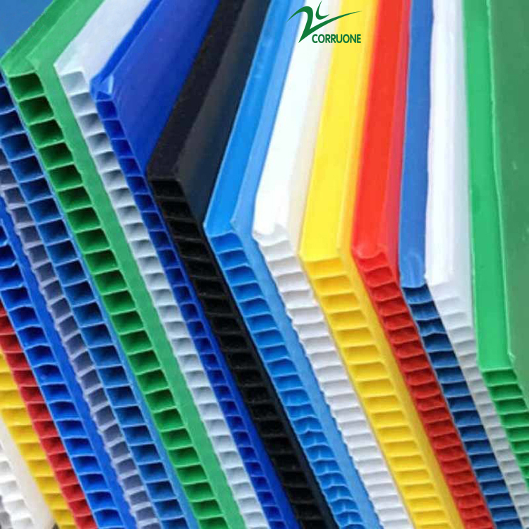 4mm 5mm 4x8 Coroplast Sign Blanks Recycled Corrugated Plastic Sheets