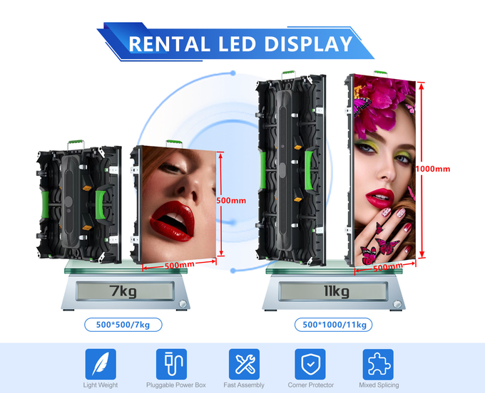 Outdoor Rental Led Display P2.6 Pixel Pitch Outdoor Digital Signage Full Color 1r Configuration