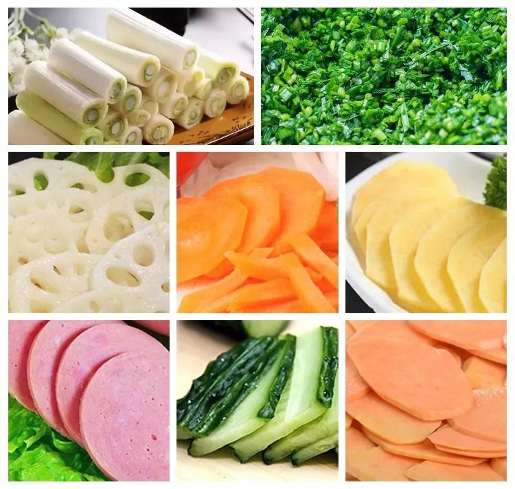 Multifunctional Electric Vegetable Slicer Green Onion Fruit Cutter 0.75kw