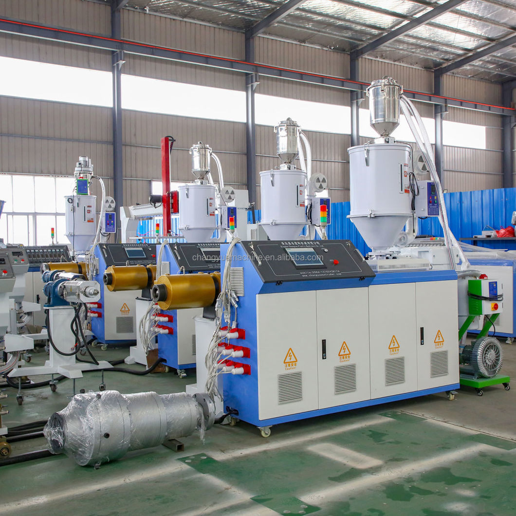 Single Screw HDPE/PPR/PP/PE Pipeplastic Extruder Machine