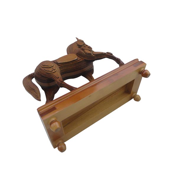 Hot-selling Creative Wooden Horse Toys Cartoon Three-dimensional Animal Decoration Ornaments For Living Room