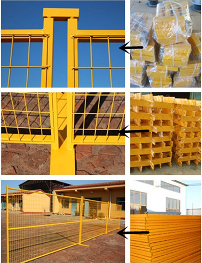 Pre Galvanized H2.1m Temporary Security Fence ISO14001 Approval