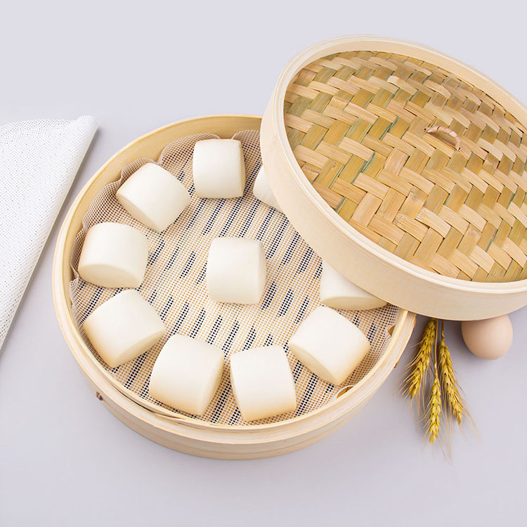 Non Stick Round Silicone Kitchen Tool Steamer Mat Reusable Eco Friendly