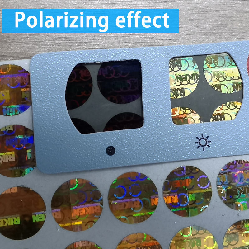 Double Layer 3D Holographic Sticker Safe QR Code Hologram Sticker