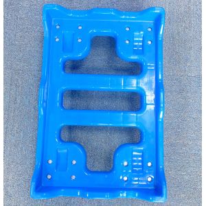 Pp Durable Castered Plastic Trolley , Plastic Dolly With Wheels