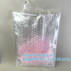 China Shopping Bags With Bubble Padded Mailer Metallic Bubble Apparel Bag, Customized Bubble Pouch Bags Holographic Surface on sale