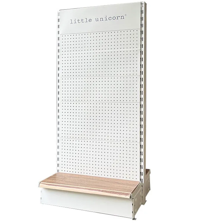 Factory custom hole back board display shelf exhibition sample display rack