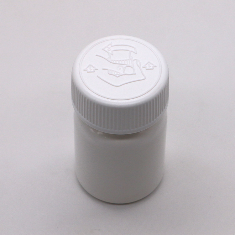 Small Capacity 40ml HDPE Plastic Bottle with Screw Cap and Custom Label Printing