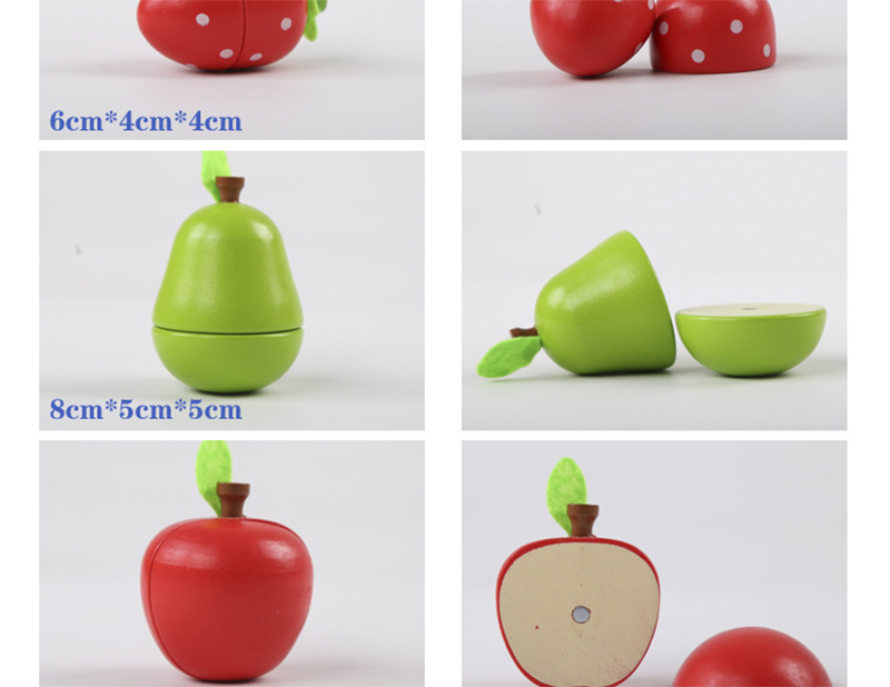 Montessori Kitchen Pretend Toy For Children Cutting Fruit Vegeta