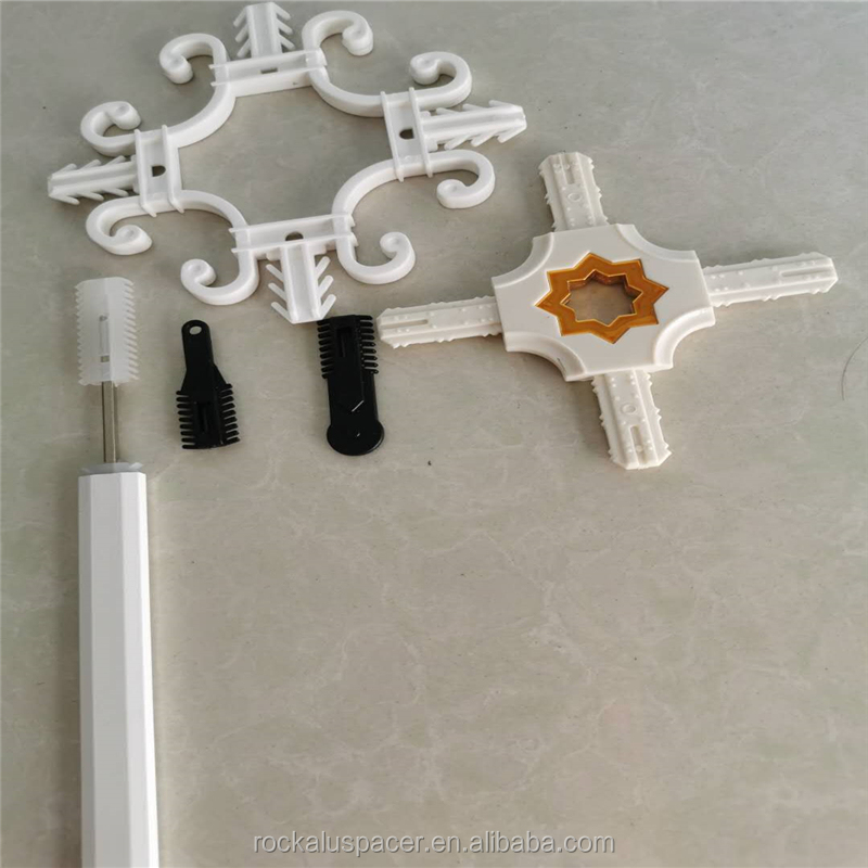 7*16 aluminum profile with flower cross connector and end for double glazing installer