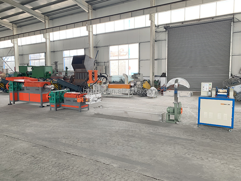 Recycling Waste Plastic Double Stage Pelletizing Machine With Special 45 Steel Screw