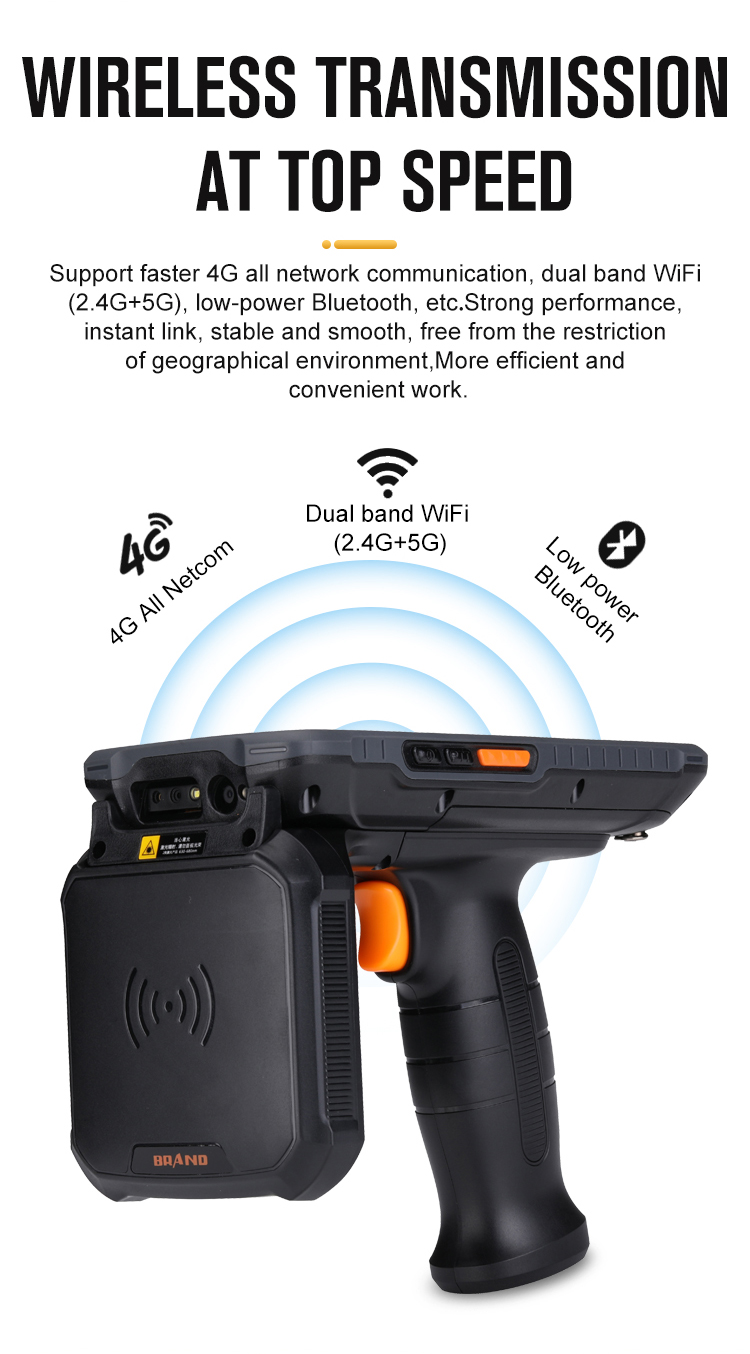 New Arrival Android Qr Code Pda Scanner NFC QR Code Scanning Industrial Rugged Pda Barcode Scanner