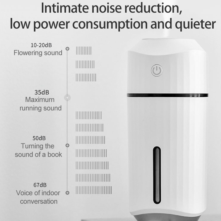 Wholesale 320ML Mini Portable Air Humidifier Cool Mist Nebulizer Silicone Seal Design USB Ultrasonic Air Humidifiers