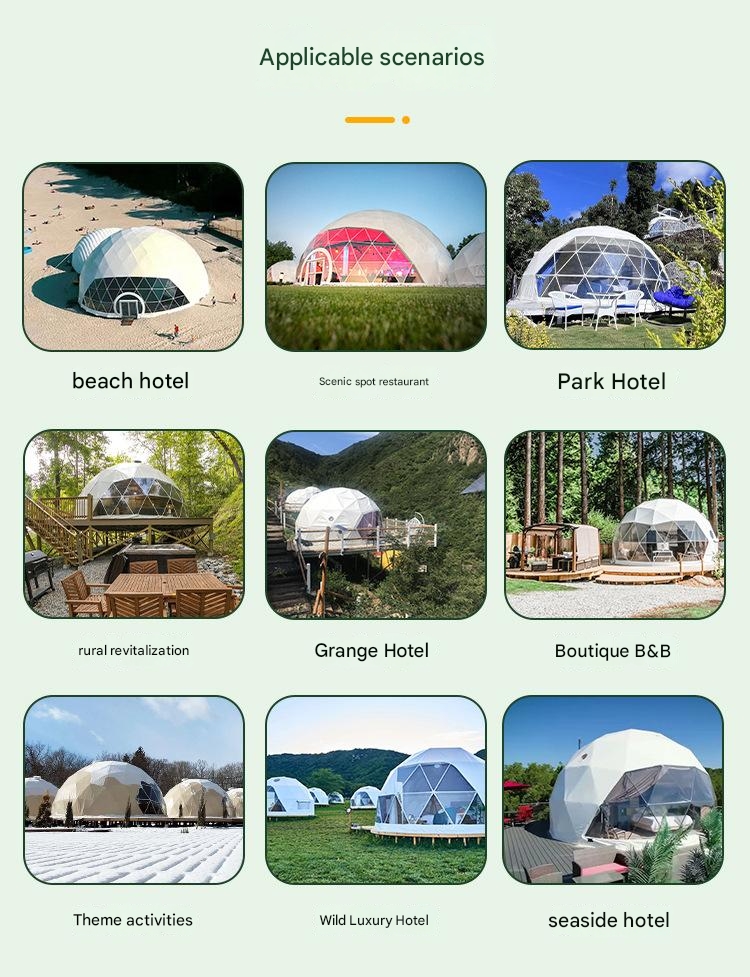 Outdoor Camping Hotel Homestay Star Room Ball Tent Bubble House Combination with PC and More