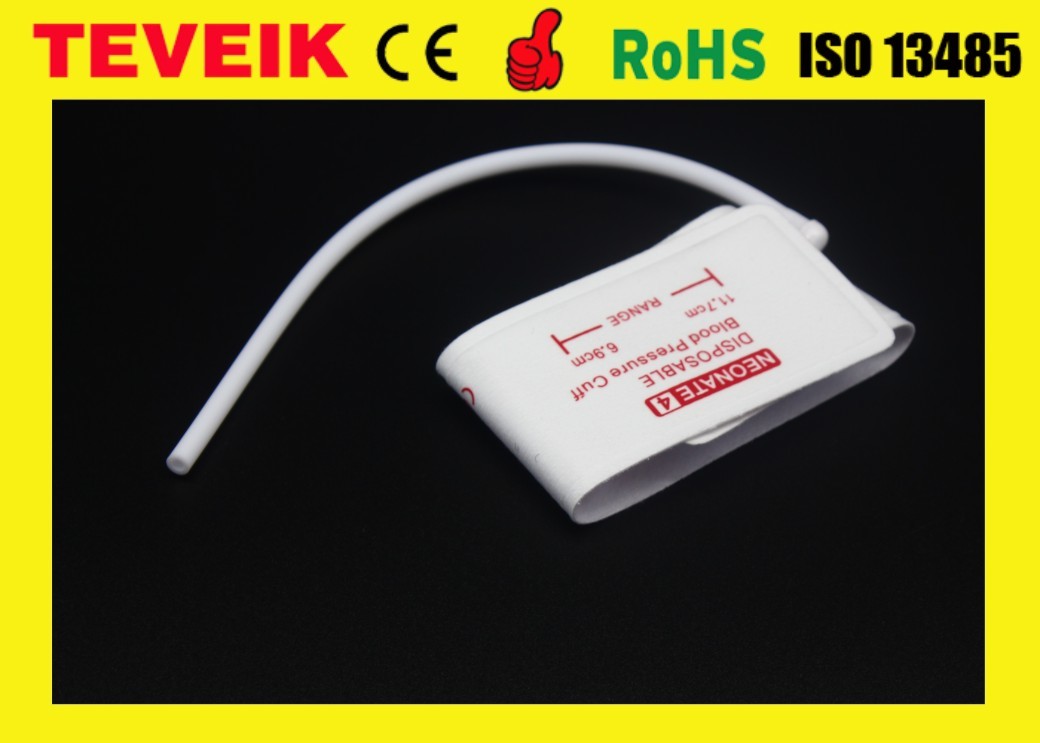 Factory Price Medical Disposable Small Adult Nonwoven Materials Single hose NIBP Cuff for Patient Monitor