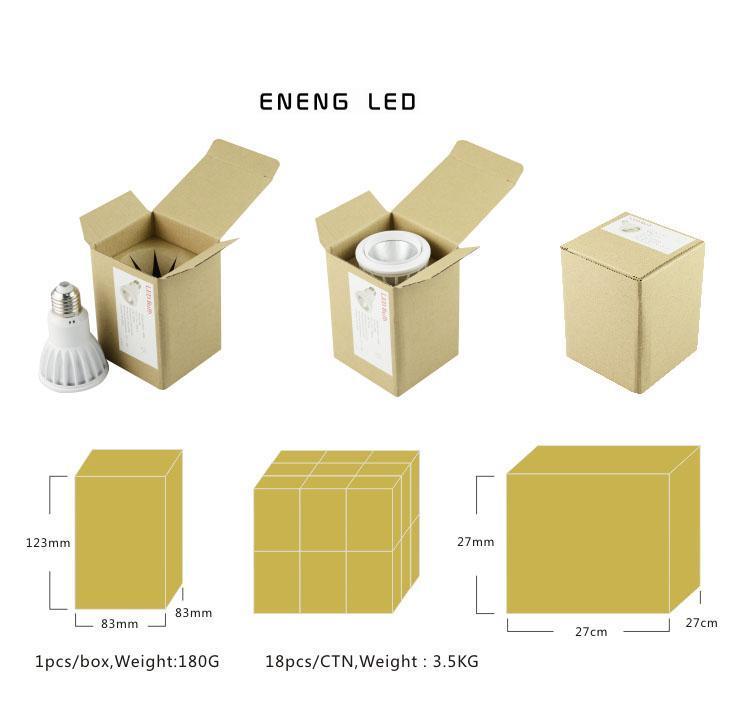 high lumens 85LM/W E27 7W 9W led par20 spot light with cob led led par20 light Track lamp to Replace 30W metal halide