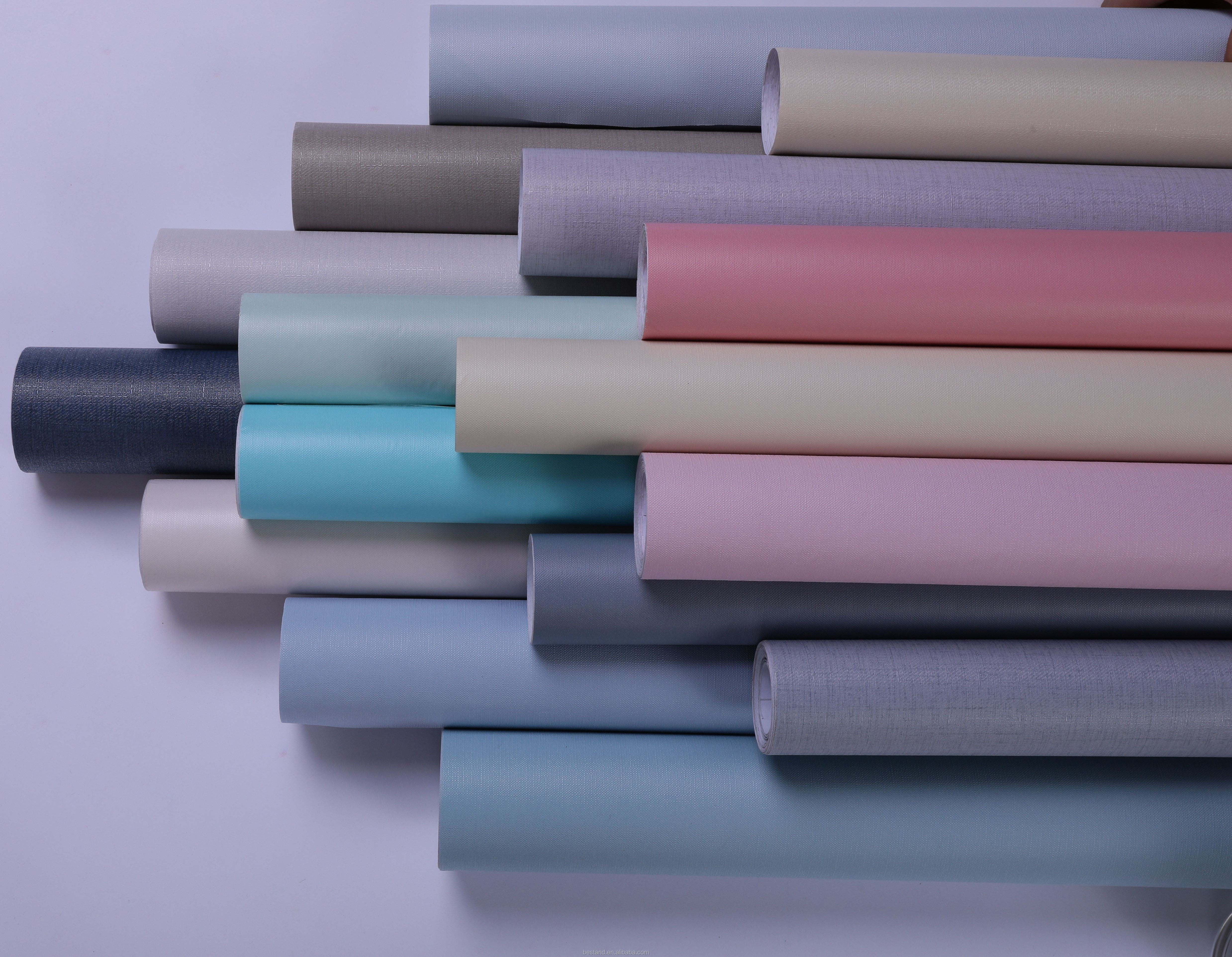 Modern Design Style 60cm Green Beautiful Bedroom Wallpaper Roll Plain Pattern Self Adhesive Decorative Wallpaper for Rooms