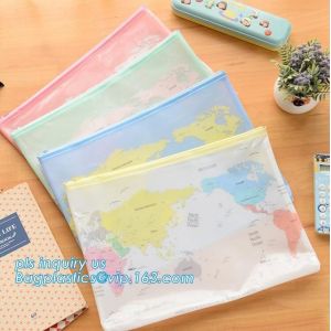China PVC slider promotional packaging bag, pe zipper bag/zipper document bag/zipper file folder bag,Mesh Bag File Document Ba on sale