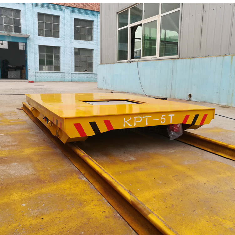 Heat Resist Electric Material Handling Cart , Flat Load Transfer Trolley
