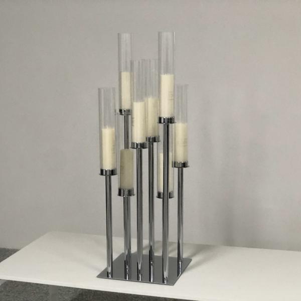 5 Arm Fireplace Antique Candle Candelabra For Christmas Silver Stick Candle