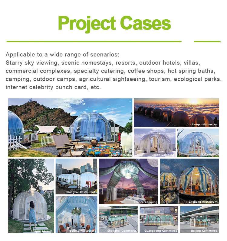 Fashion Design Luxury Bubble Tents Strong Usability Bubble Hut Tent
