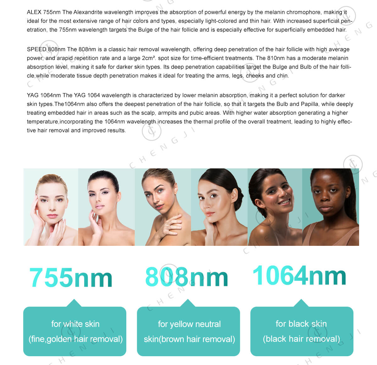 4500W Laser Hair Removal Equipments 800w Laser Hair Reduction Machine Three Wave