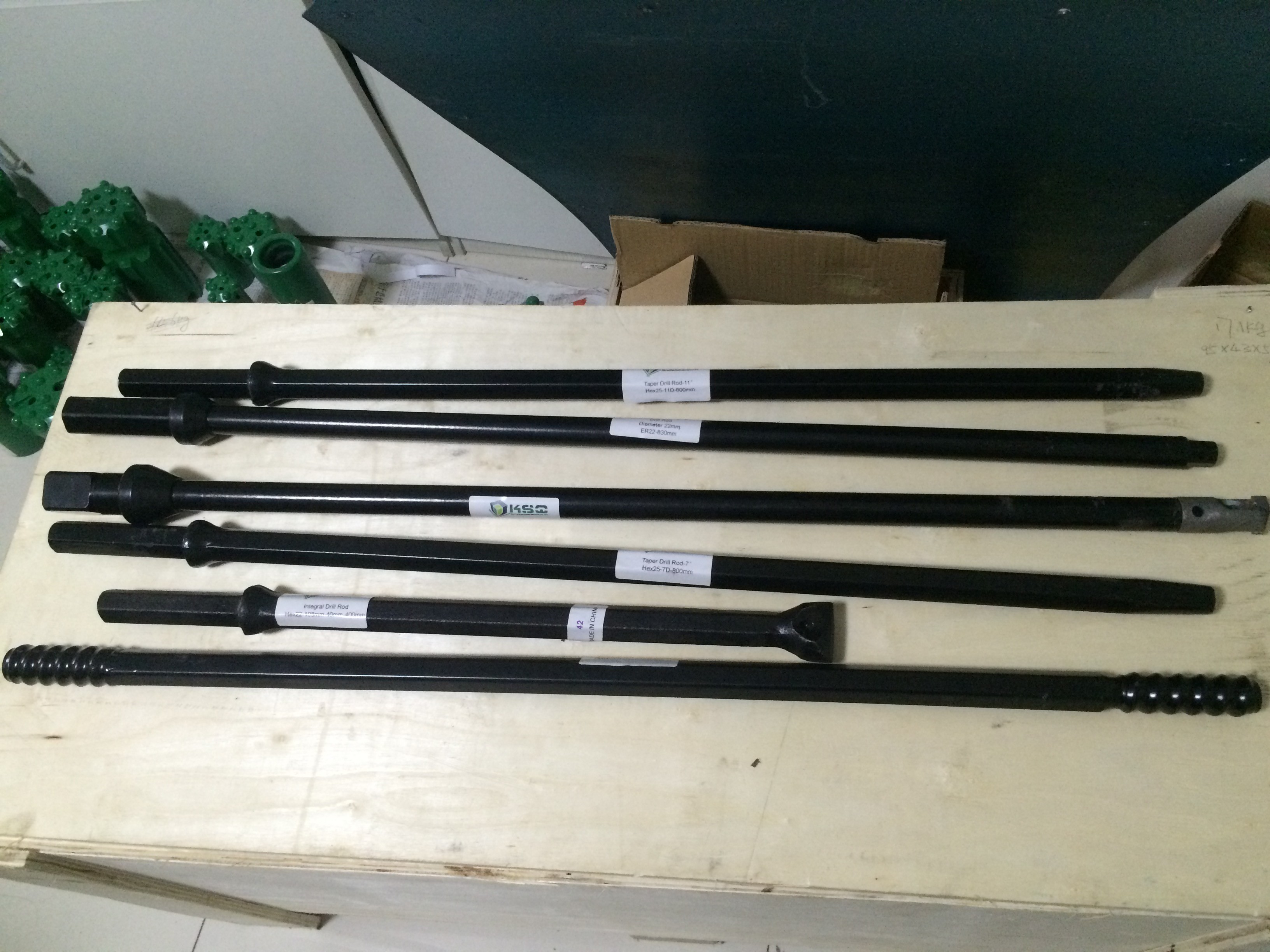H22 Integral Rock Drill Rods 400mm 800mm 1600m 2000mm with Shank 22 X108mm