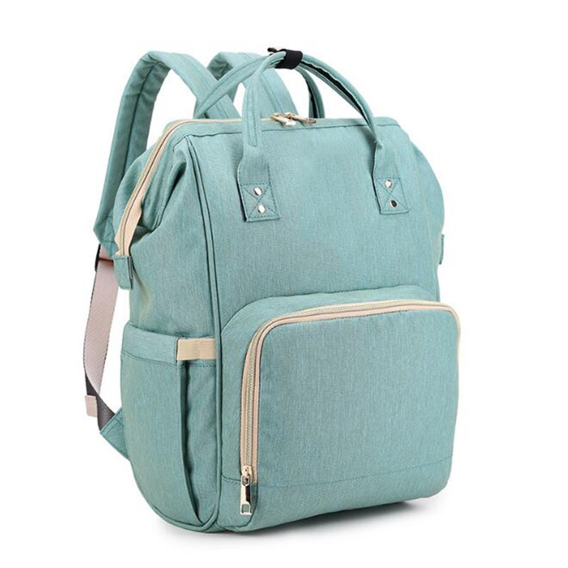 Fashionable Baby Care Nappy Changing Bags , Durable Green Infant Diaper Bag