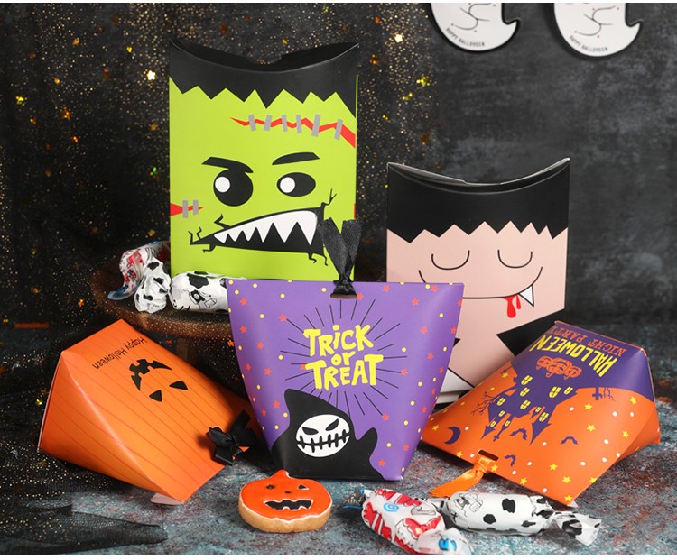 Children Sweet Bonbon Dark Truffle Chocolate Box Gift Pack Paper Container