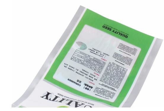 Printed PE material heat seal small 3 side sealing plastic bag for spice seeds