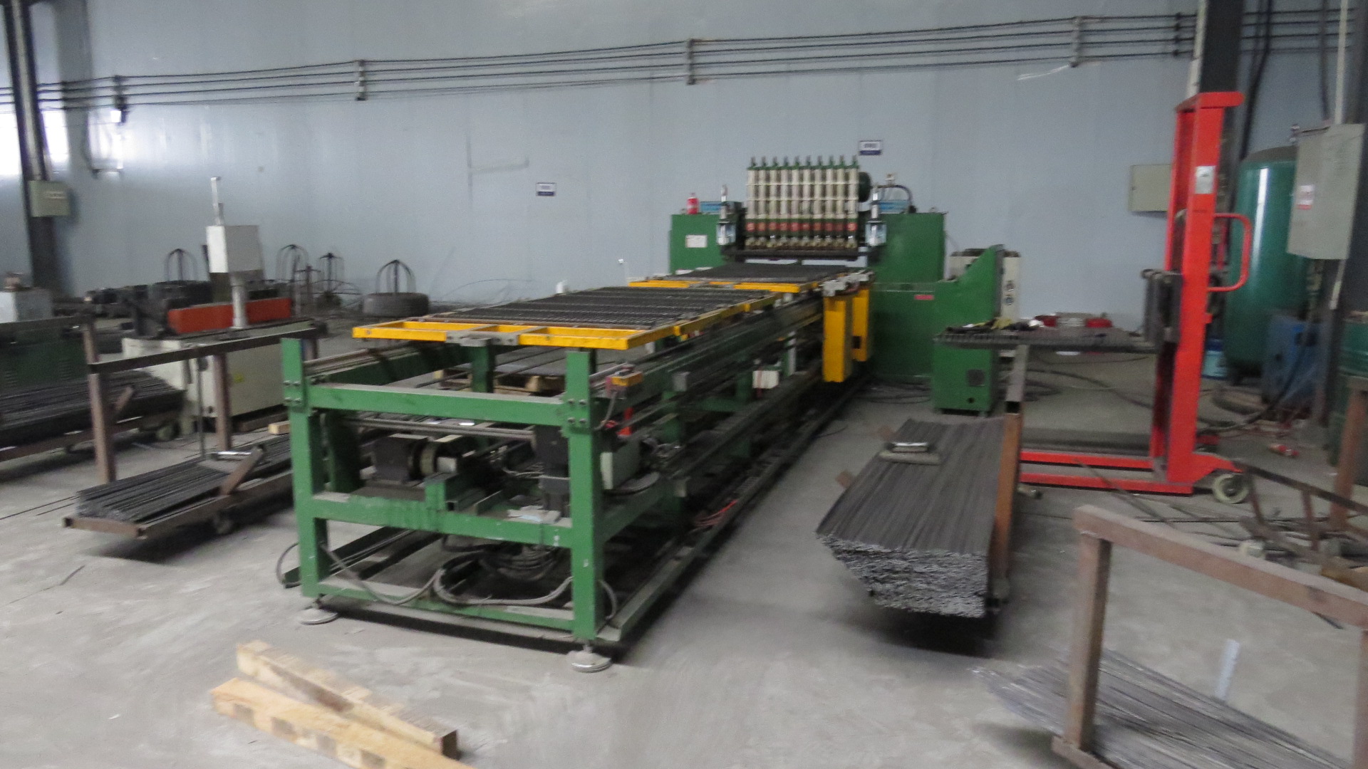 Chicken cage guardrail processing machinery