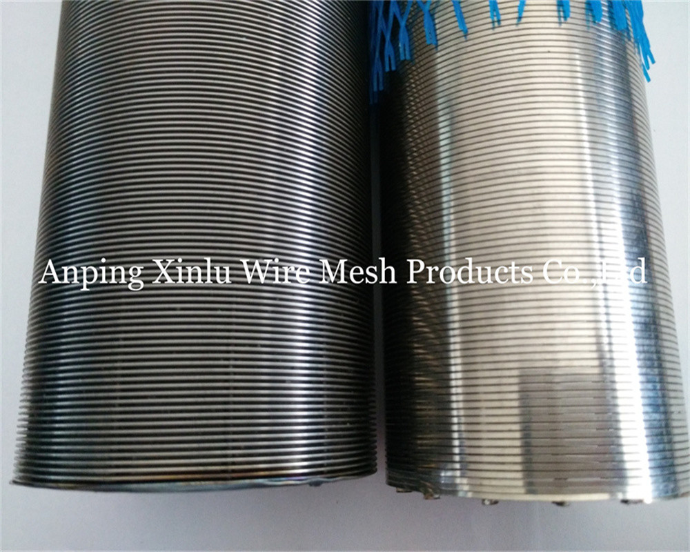 Pure Round 316L Wire Wrapped Johnson Screen Tube diameter 33-300mm for Juice and Beer Filter Treatment