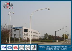 ODM Galvanied Tubular Surveillance Camera Poles for Outdoor Monitor System Manufactures