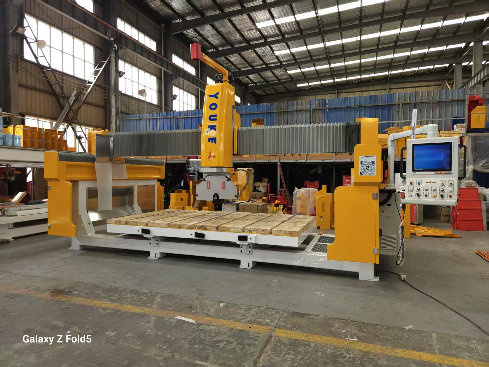 Specialized 5-Axis CNC Bridge Saw for Granite Oval Diamond Shapes