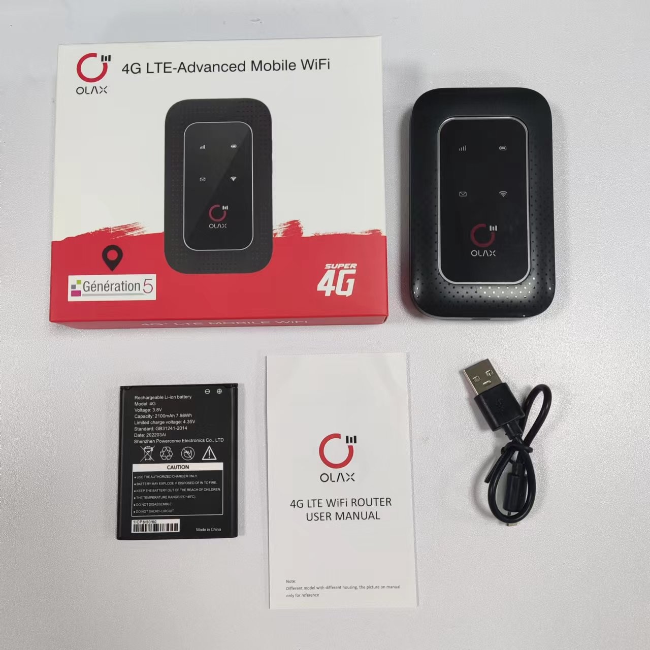 OLAX WD680 4g Lte Advanced Pocket Router Portable Mobile Wifi Modem OEM